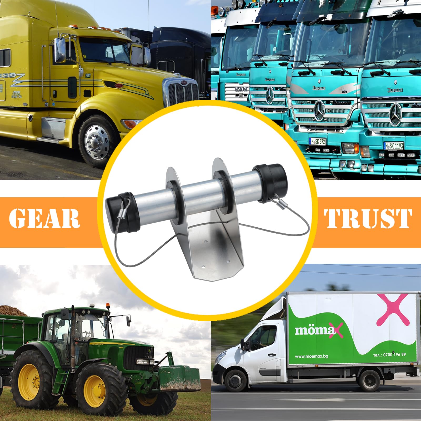 GearTrust spare rubber caps for easy maintenance and replacement