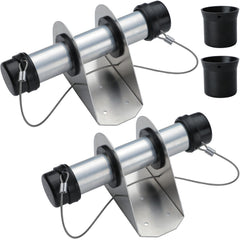 GearTrust trailer document holder front view showing rugged aluminum tube for dry storage