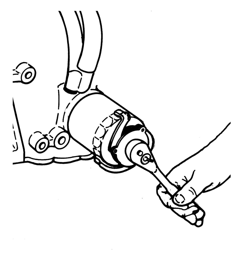 GearWrench 3288D universal filter wrench in use for quick service on light trucks.