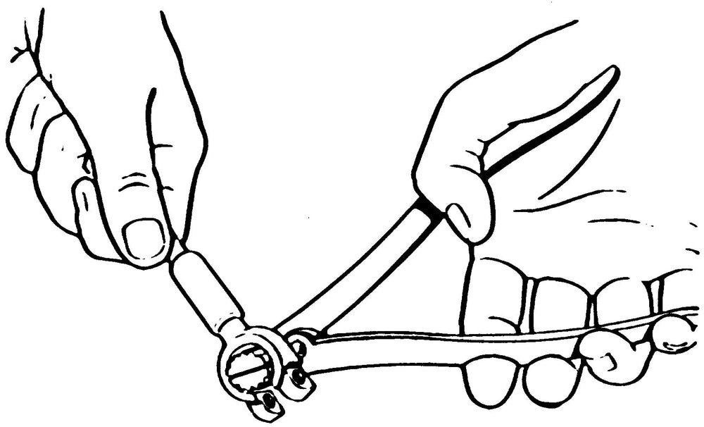 GearWrench 204D in action spreading terminals for solid connection.