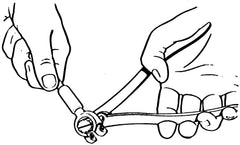 GearWrench 204D in action spreading terminals for solid connection.