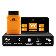 GearWrench GWSMARTBT diagnostic tool display for real time vehicle data and insights