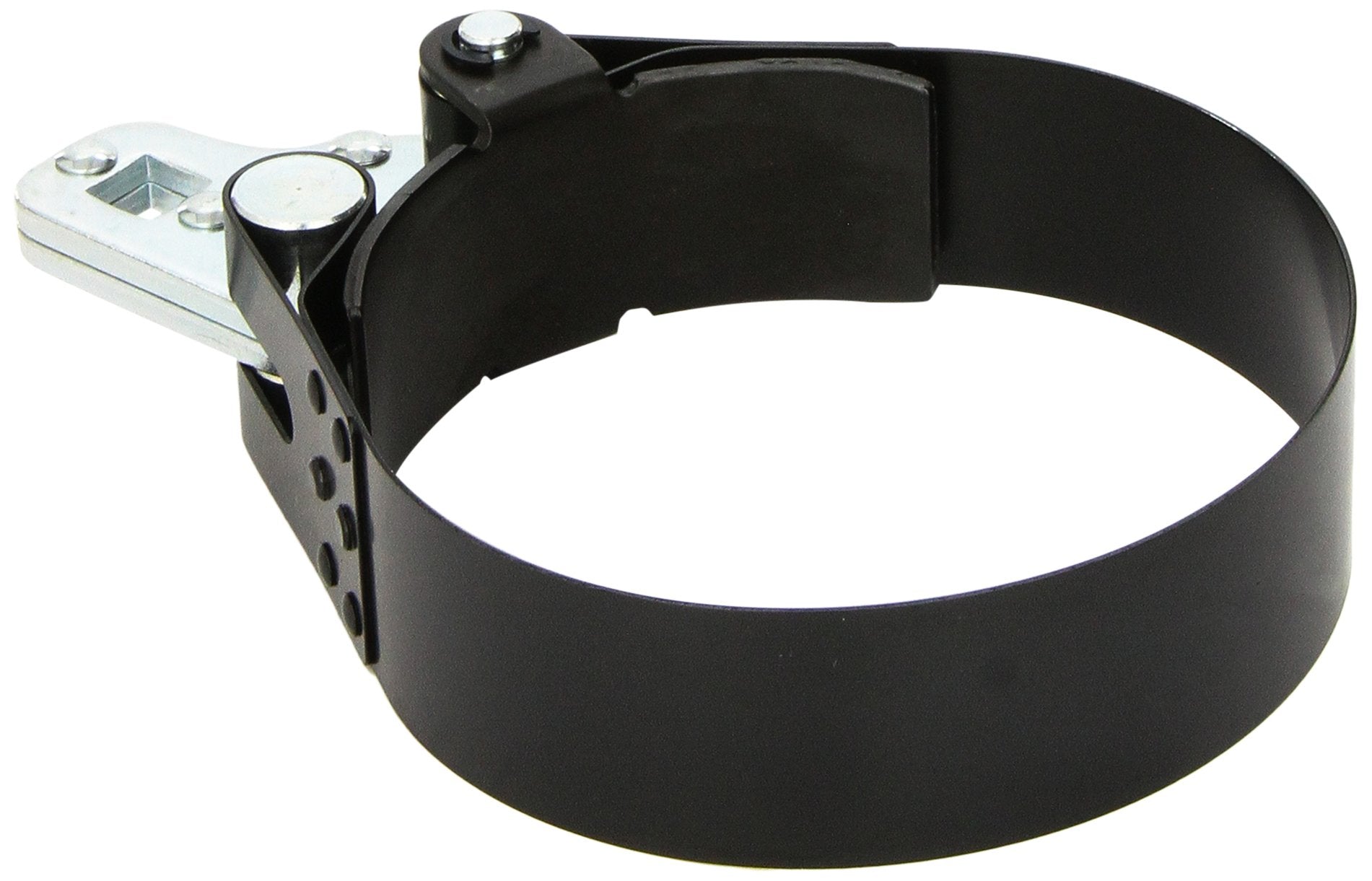 GEARWRENCH heavy-duty oil filter wrench in action gripping a large truck filter
