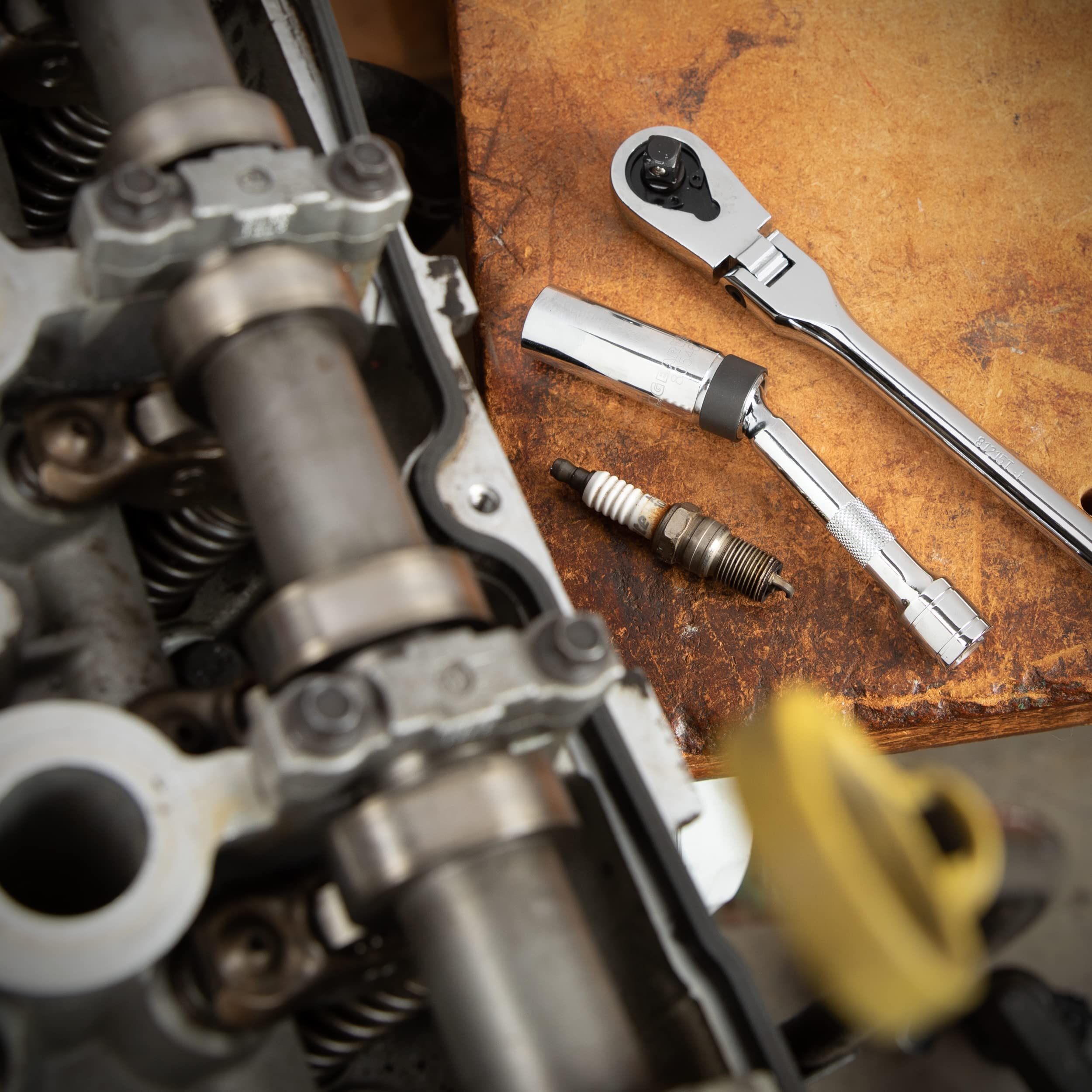 GearWrench magnetic swivel socket supports efficient installation