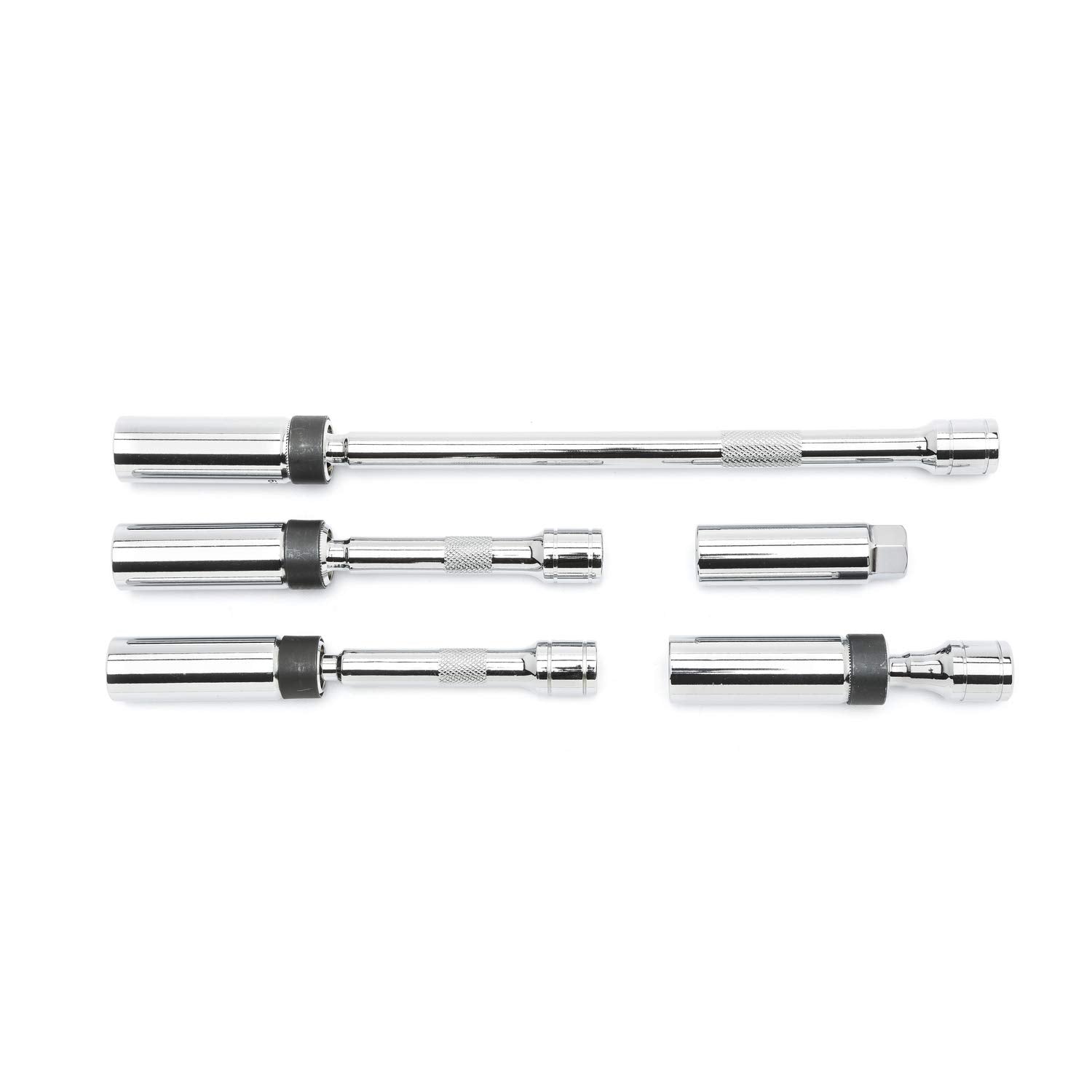 GEARWRENCH spark plug socket set with magnetic swivel for easy removal