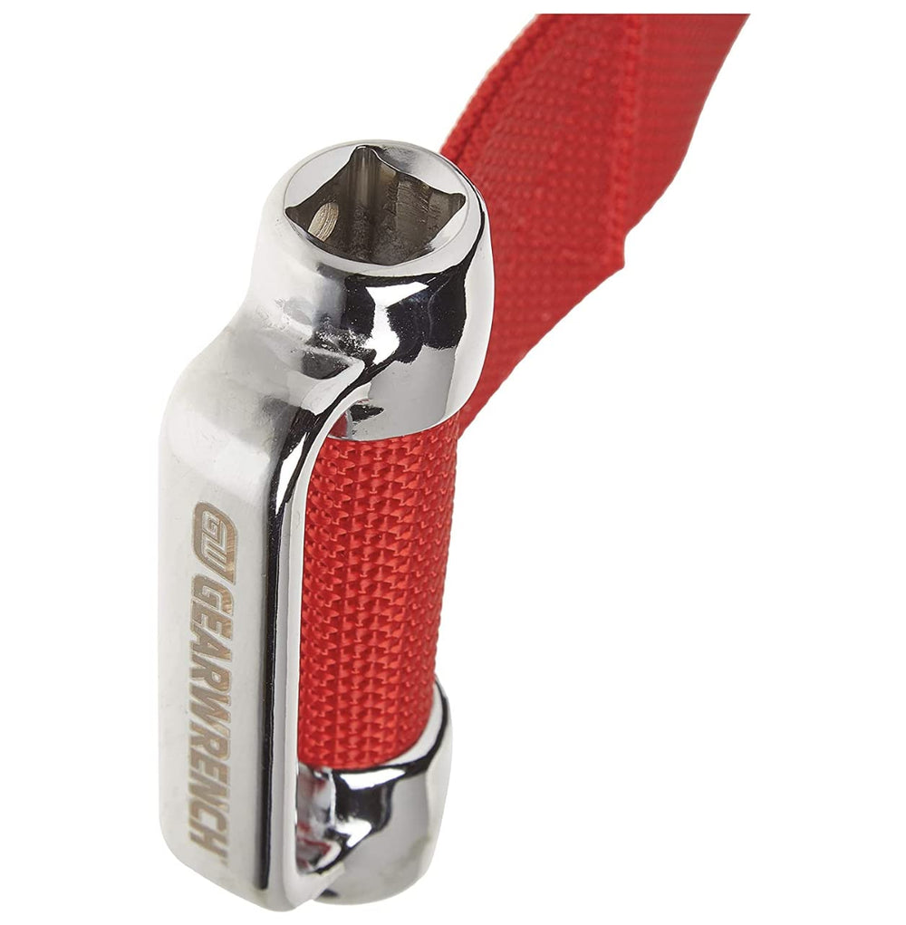 GEARWRENCH forged steel handle provides durable leverage during filter swaps.