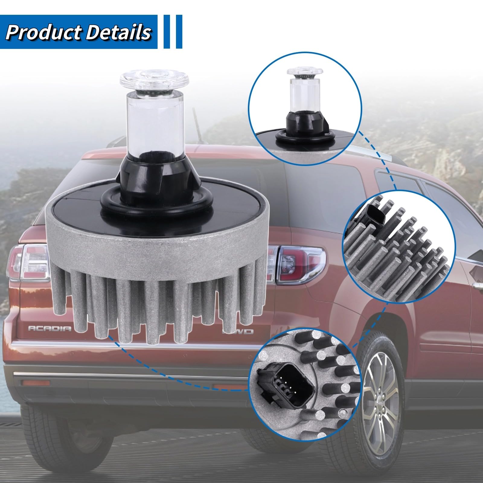 GEATaaT 13582912 brake-tail light bulb installation-ready for GMC Acadia