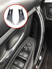 GEATaaT Gelunxin door handle cover for BMW 320 left front, carbon fiber adds premium look.