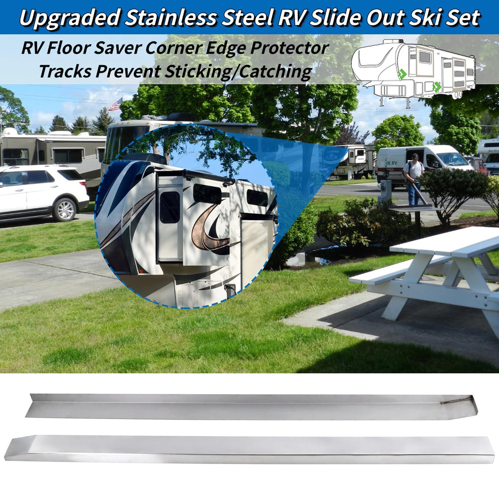GEATaaT right slide-out ski lowers wear and protects RV floors during extension.