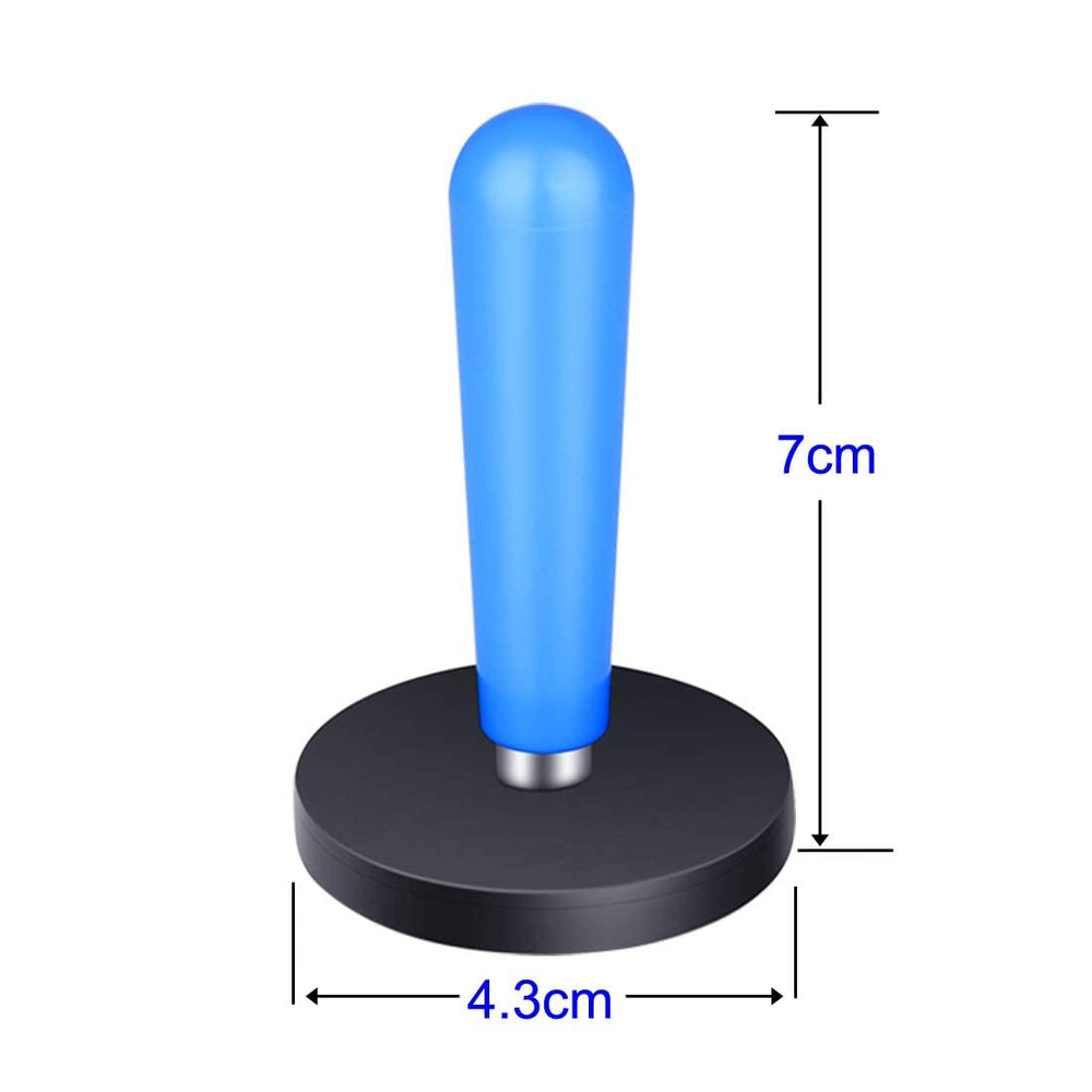 Gebildet sign gripper with epoxy-coated magnets and fabric pad protects film.