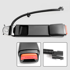 Gecious 19121537 seat-buckle assembly shown for easy at-home replacement.