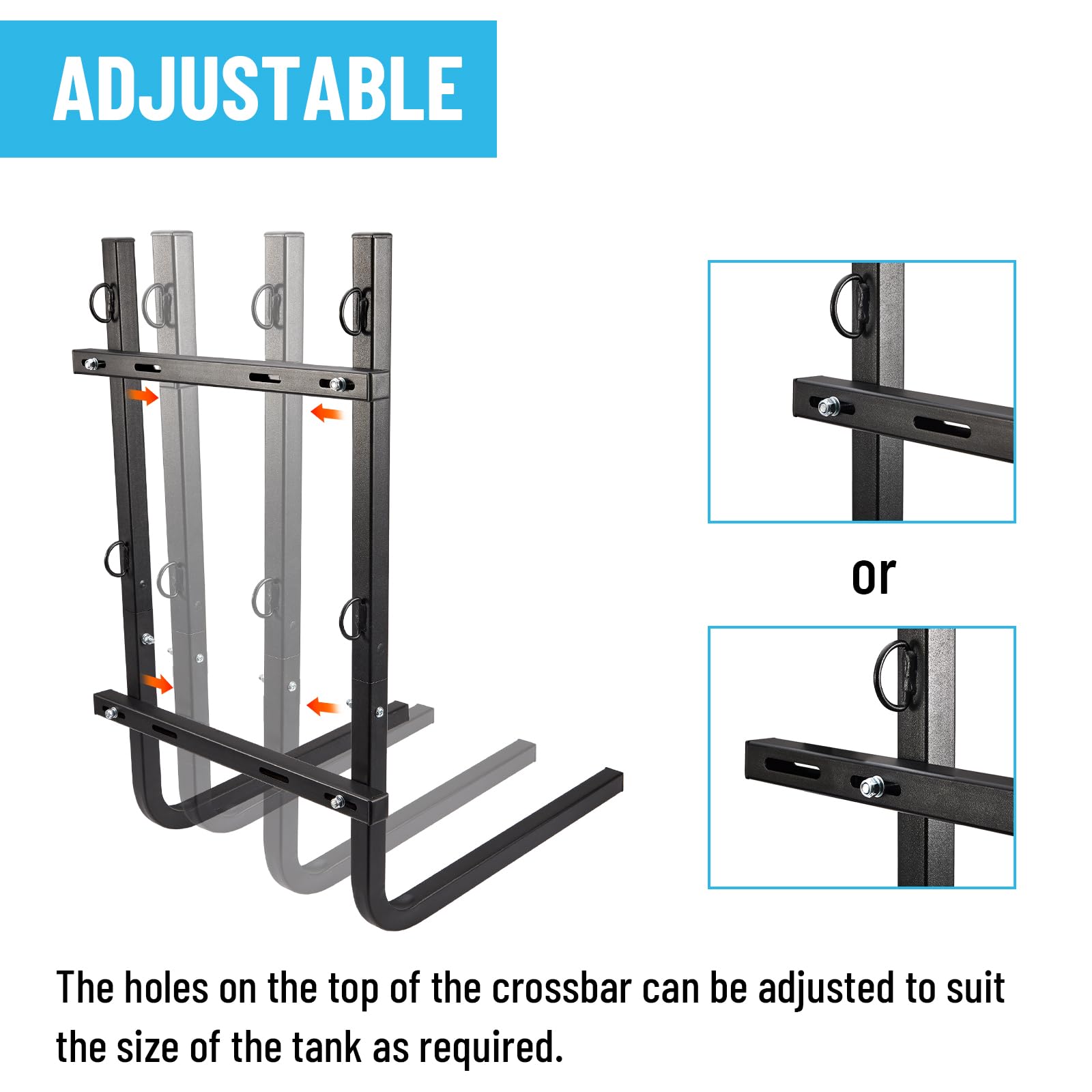 Gedlex ratchet straps included for strong, stable mounting