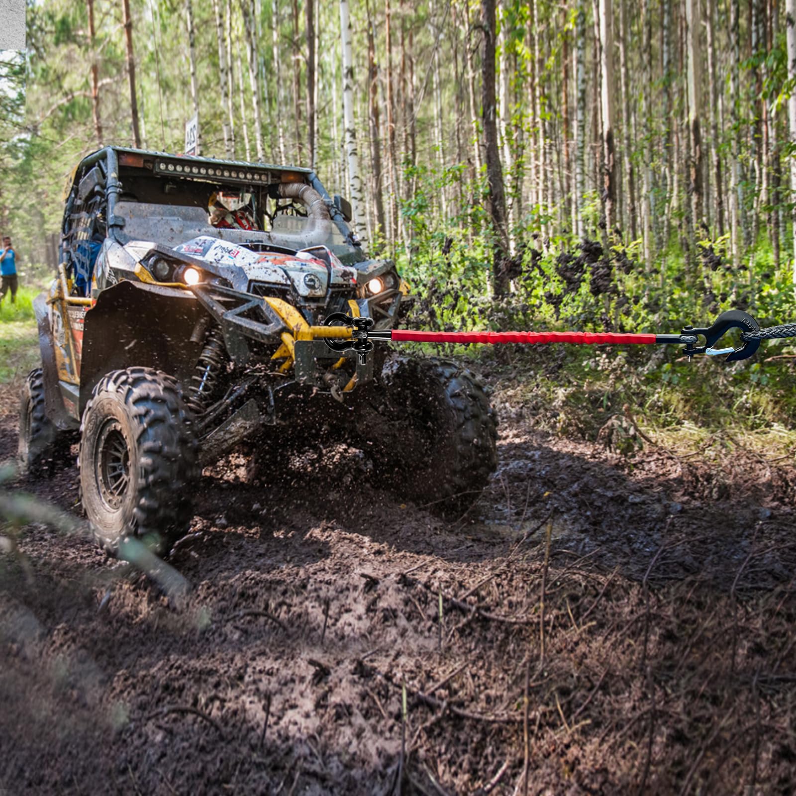 Gedlex compact recovery strap kit ready for ATV/UTV adventures.