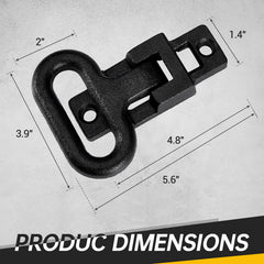 Gedlex base plate dimensions for stable mounting and fit checks.