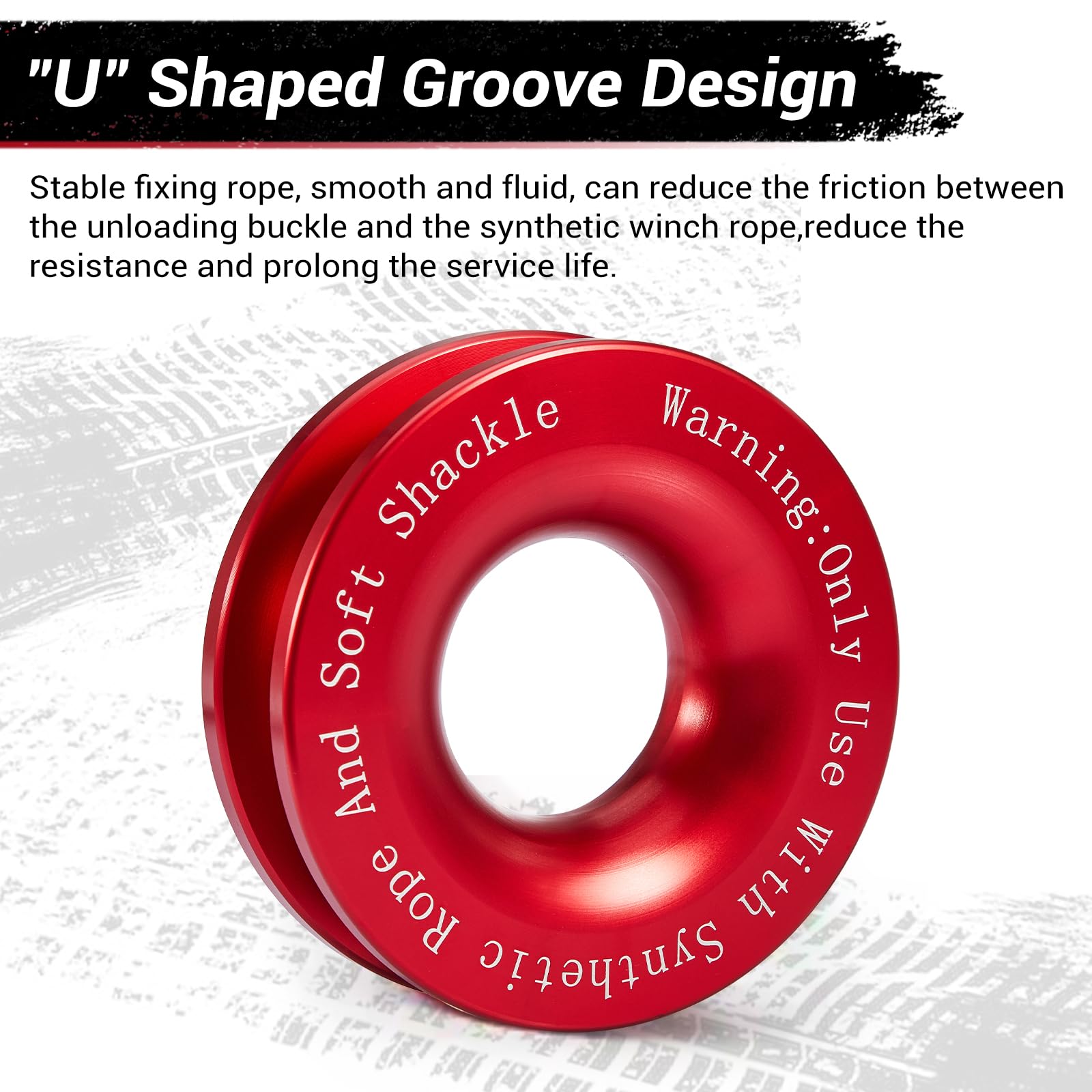 Gedlex synthetic winch rope rated to 56,000 lbs for heavy-duty pulls