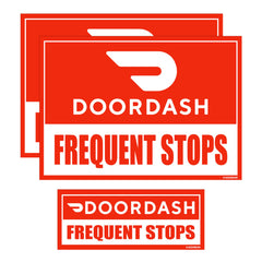 GEEKBEAR Doordash car magnet large 11.7 by 8.2 inches boosts nighttime visibility.