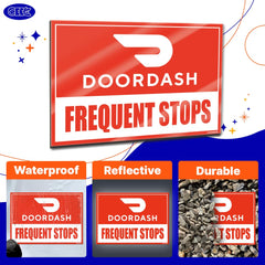 GEEKBEAR Doordash car magnet uses strong magnets for secure mounting.