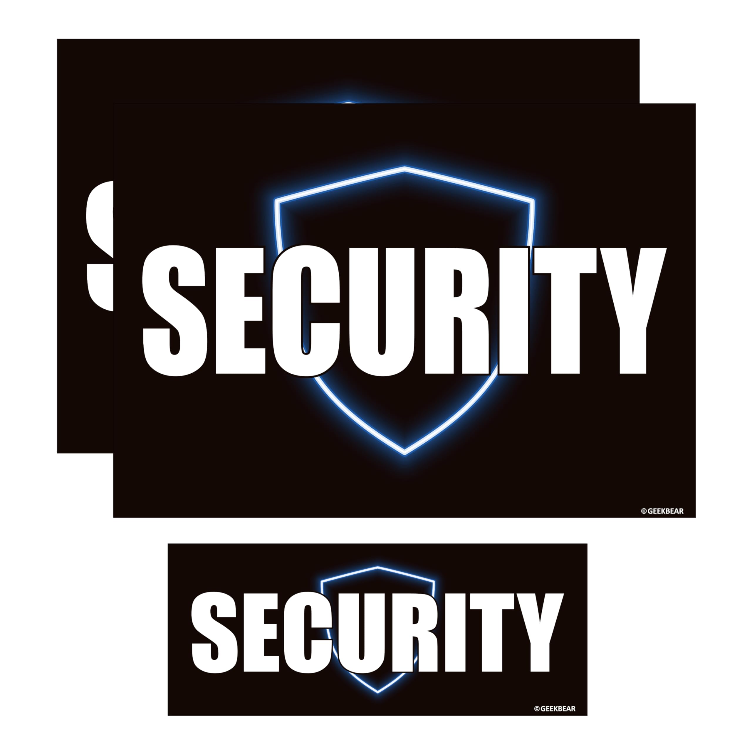 GEEKBEAR Security Magnet front view on car increases visibility.