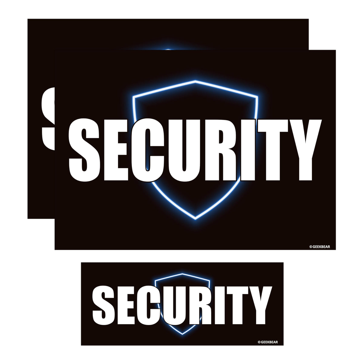GEEKBEAR Security Magnet front view on car increases visibility.