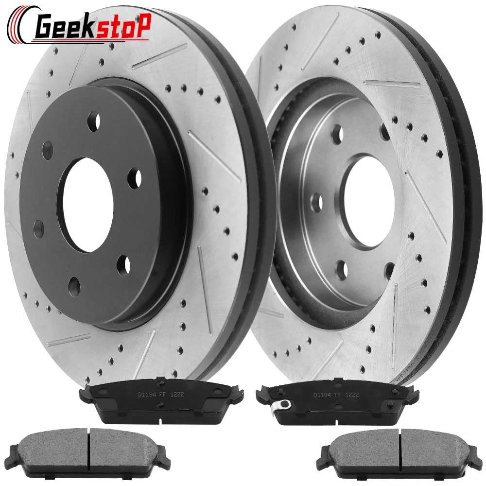 Geekstop rotor with black E-coating resists rust and looks sleek.