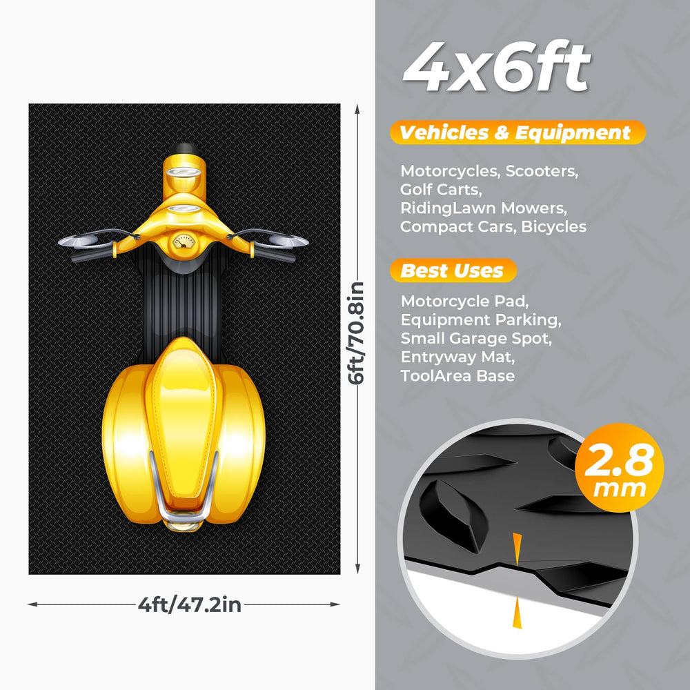 Geemax roll-out easy-cut mat adapts to spaces with scissors.