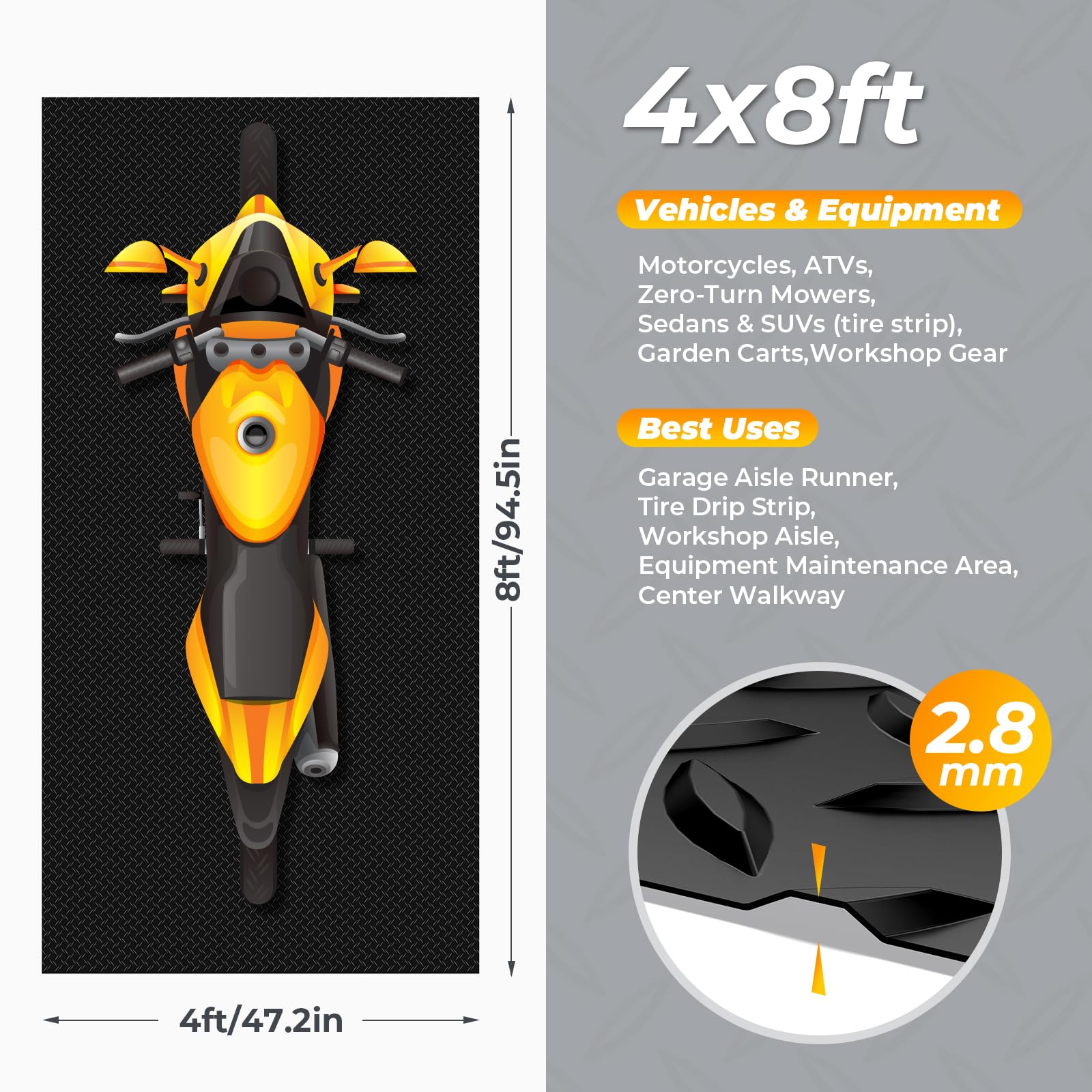 Geemax roll-out design makes setup quick and easy.