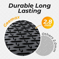 Geemax waterproof garage mat stops spills from reaching the floor.