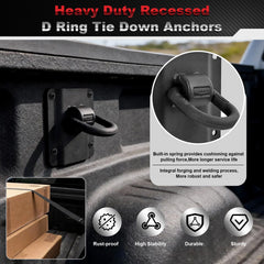 GEEMCYEN Ford truck bed anchors showcase high-strength alloy design for reliable tie-downs.