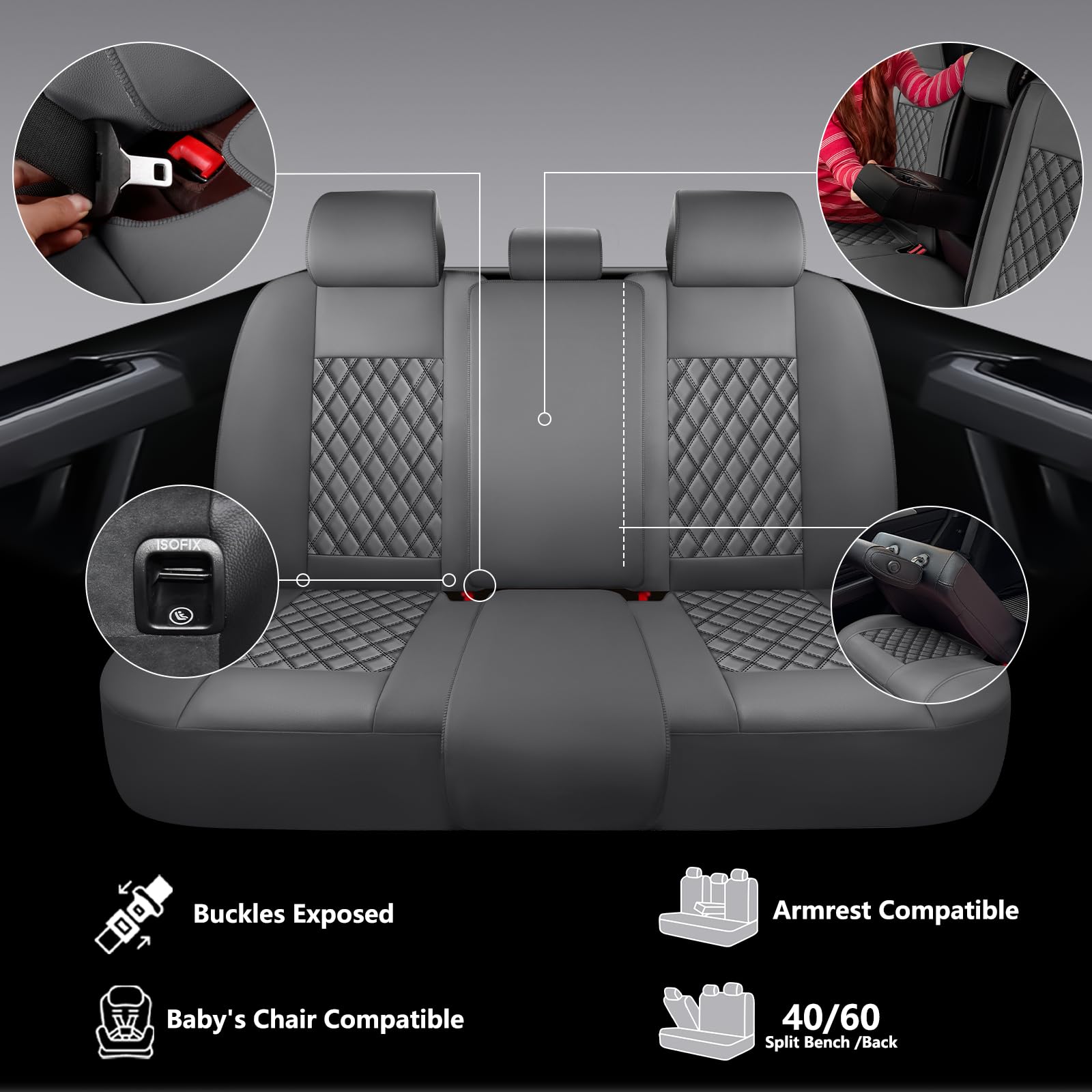 Geeyontek F150 seat cover front right shows a tailored rugged fit.