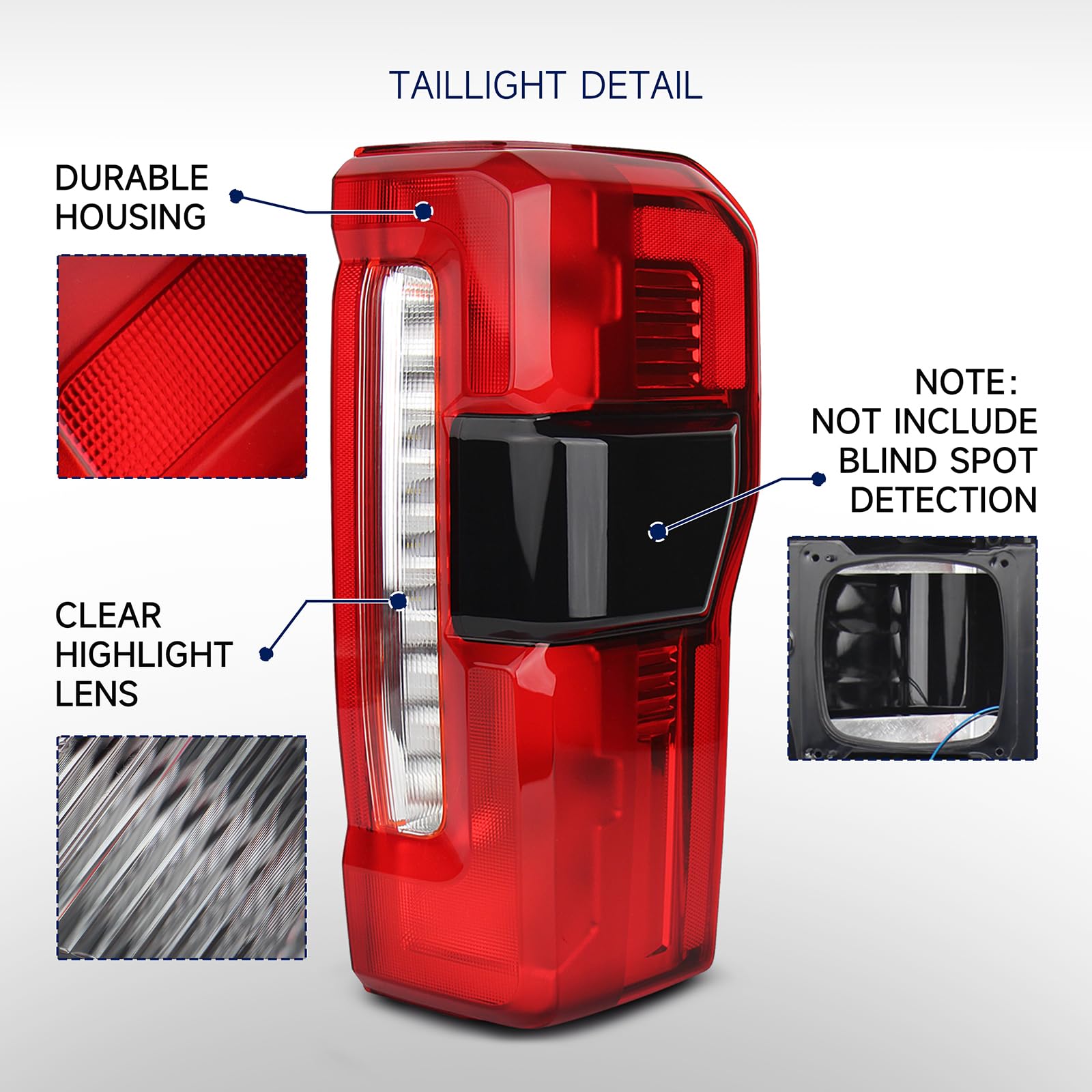 Gefitway tail light uses stock bulbs; not included.