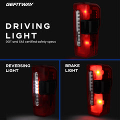 Gefitway tail light lens detail highlights polycarbonate clarity