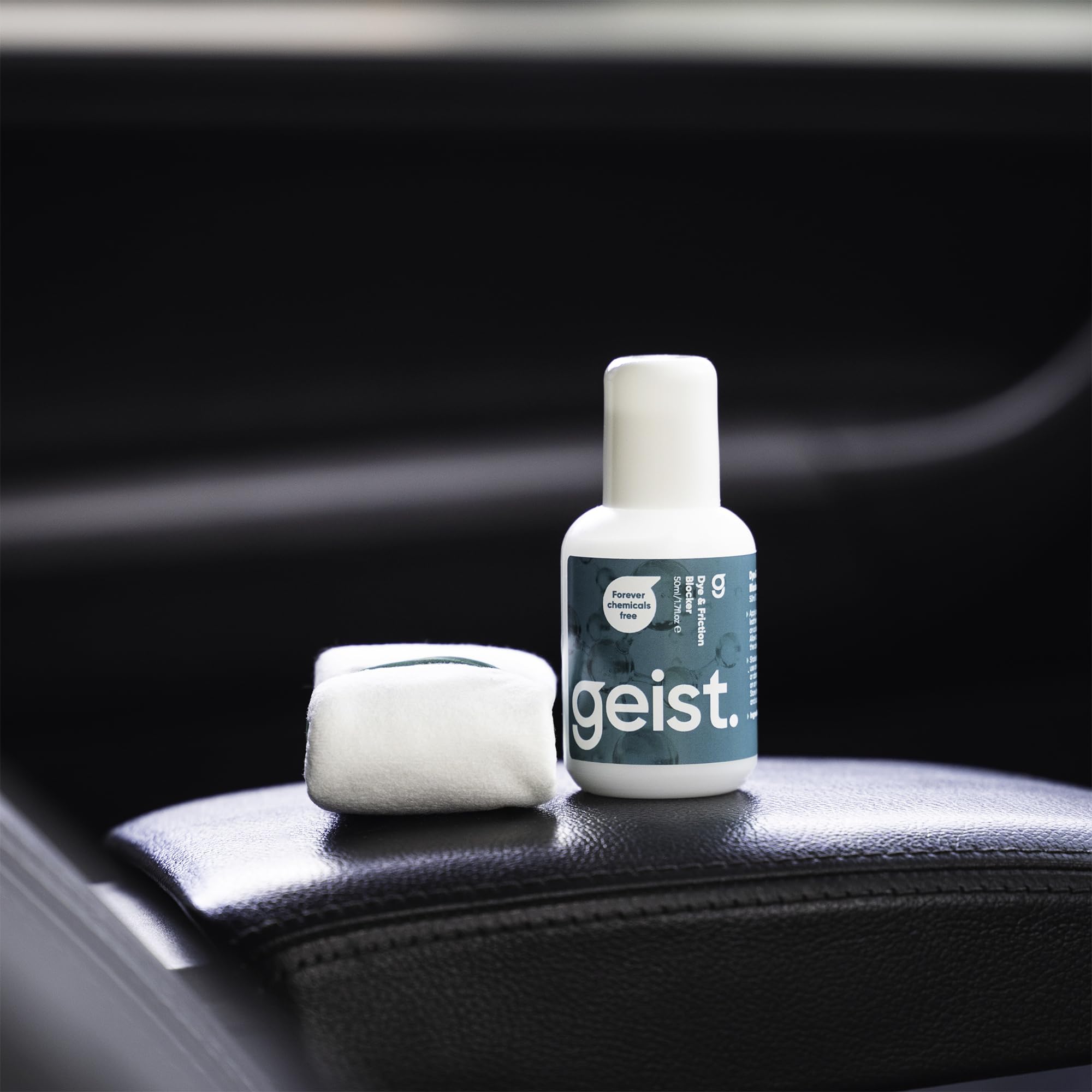 Geist plant-algae cleaner lifts dirt on leather.
