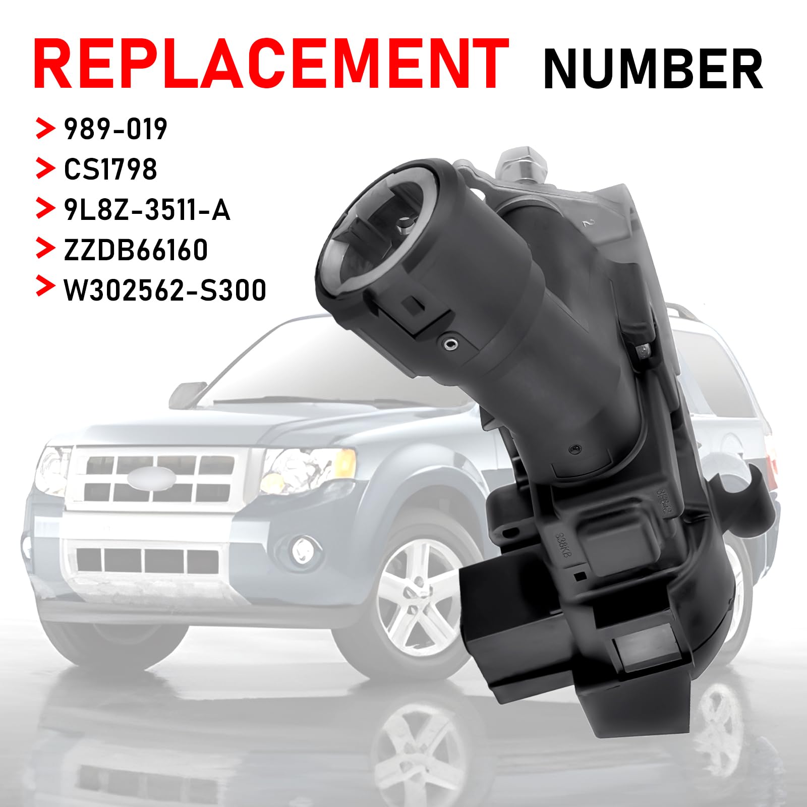 Gelessy ignition lock housing showing compatible bolts for secure fit