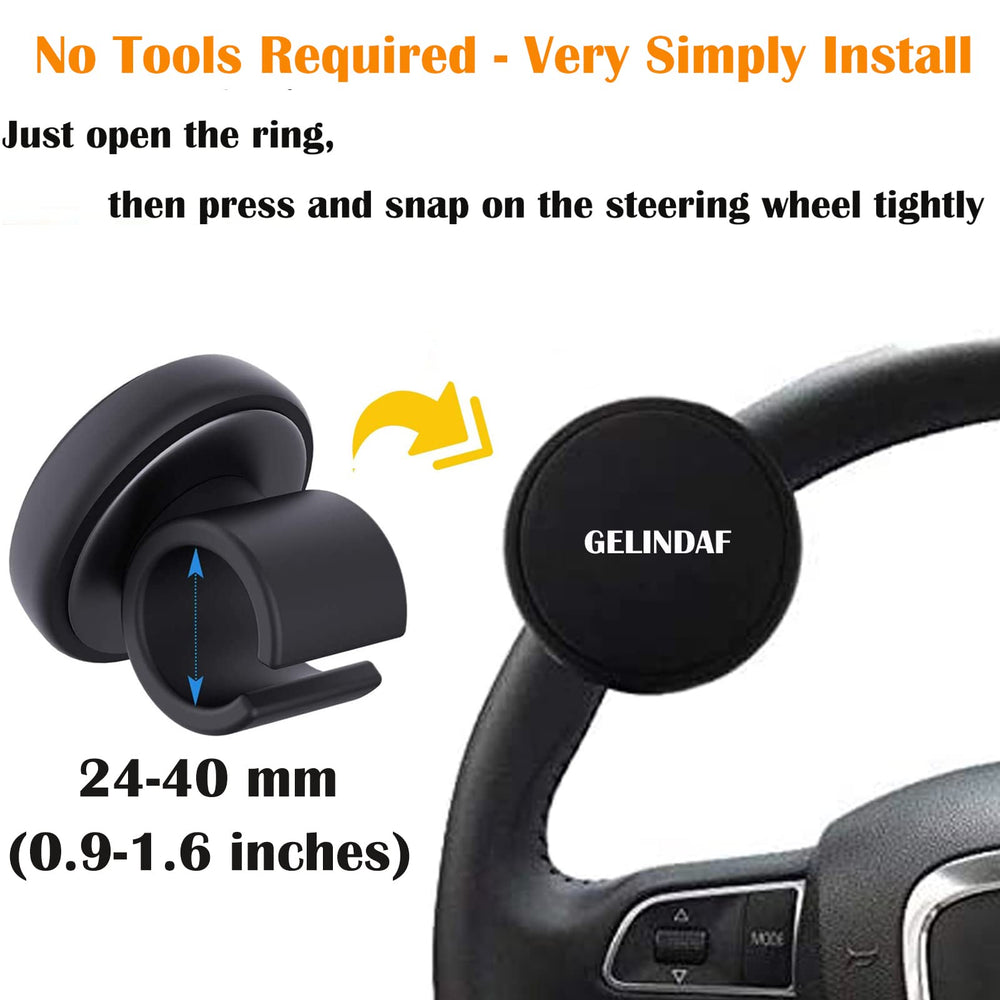 GELINDAF silicone grip provides comfortable hold during long drives.