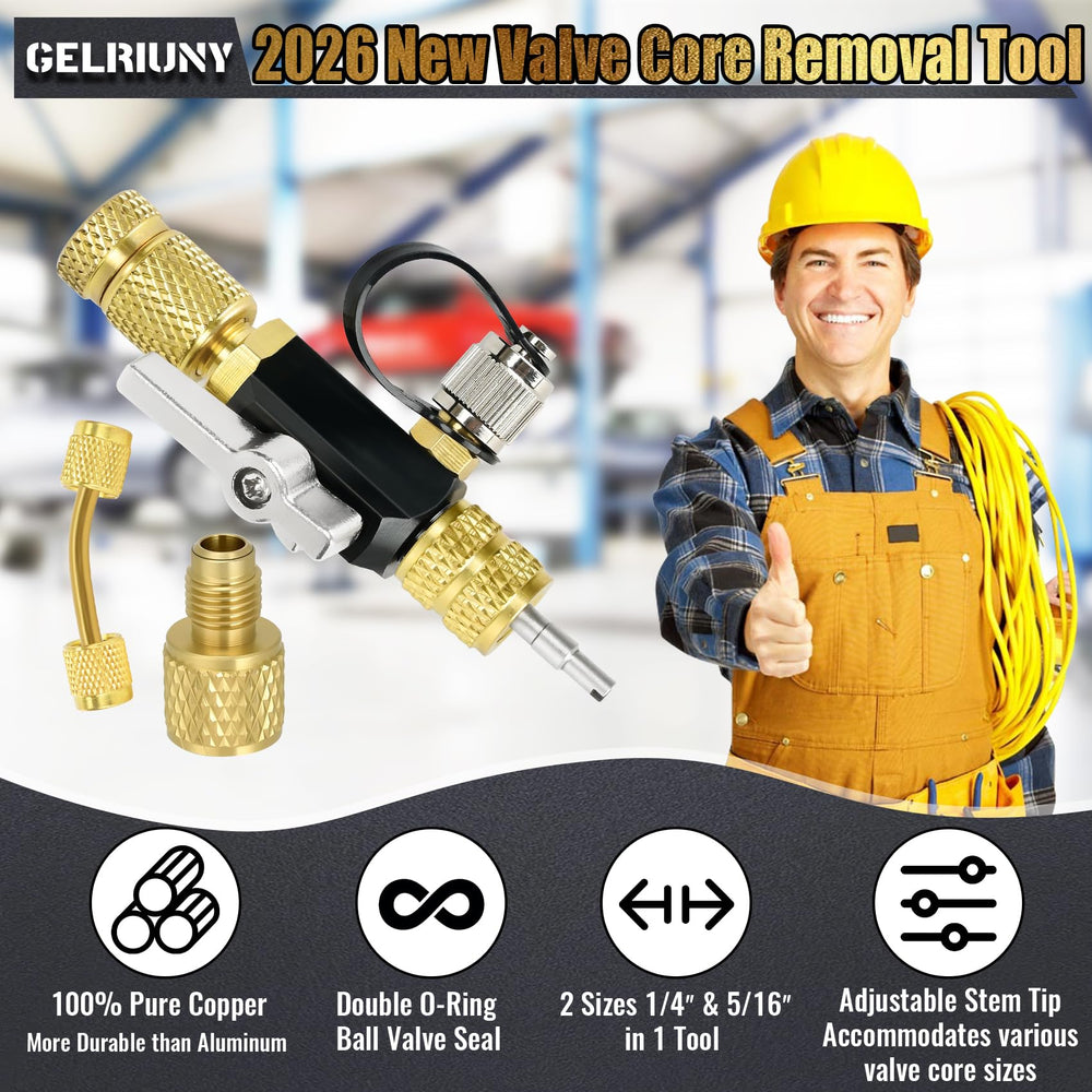 GELRIUNY 1/4-in SAE extension connector for flexible service fittings.