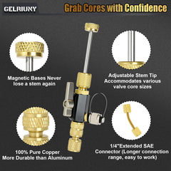 GELRIUNY valve cores pack with 12 pieces for quick changes.