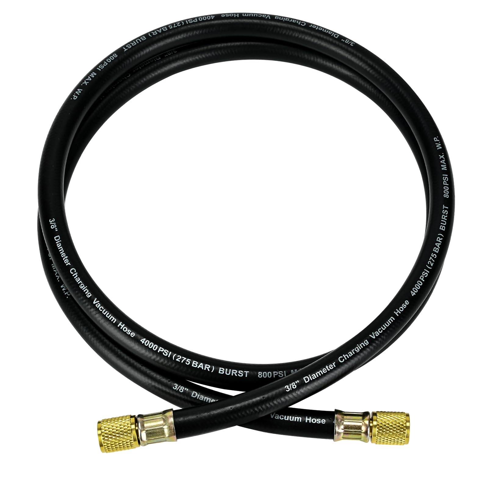 GELRIUNY 15660 vacuum hose with 3/8in ends for quick HVAC hookups.