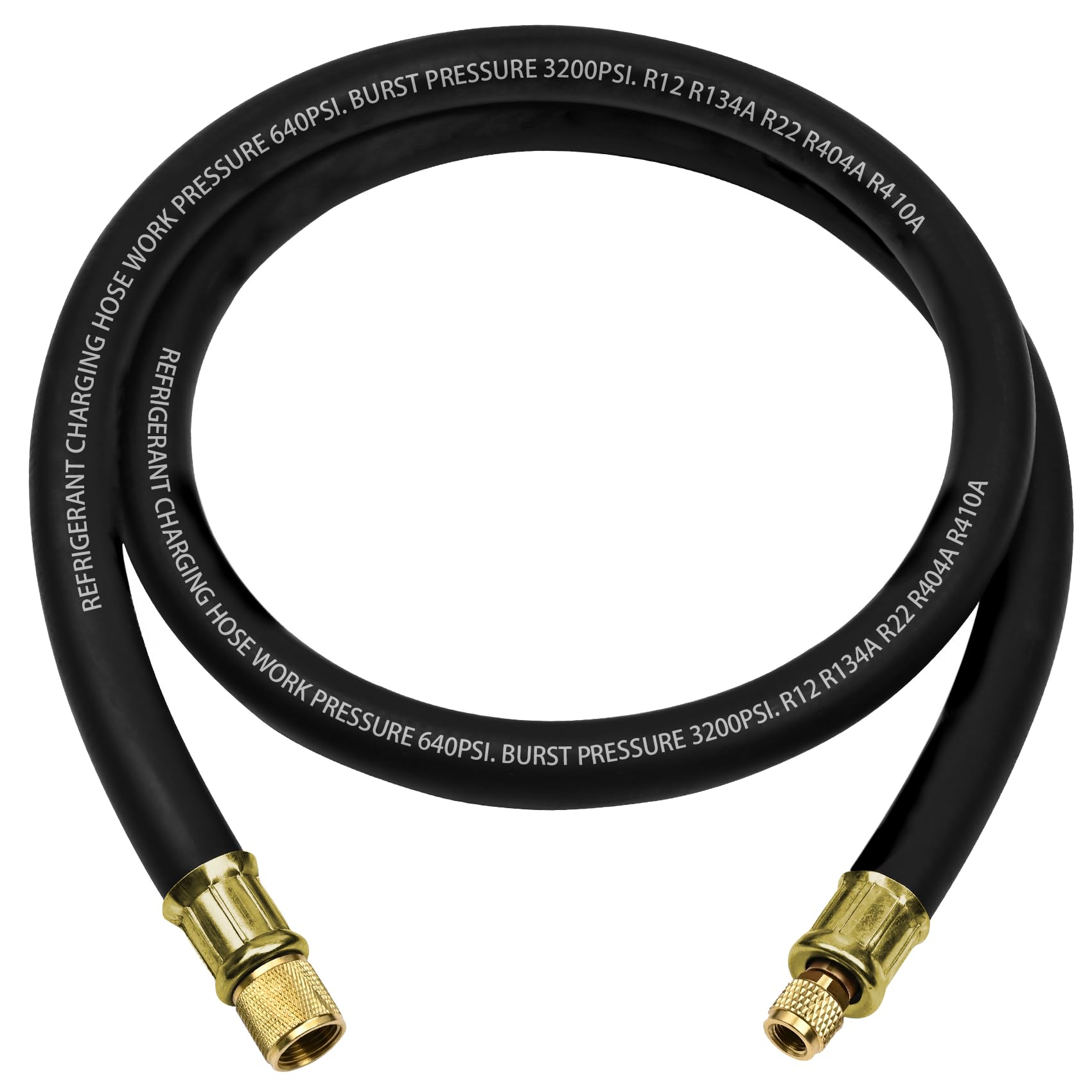GELRIUNY halfinch hvac vacuum hose with 6 ft length and robust connector nuts