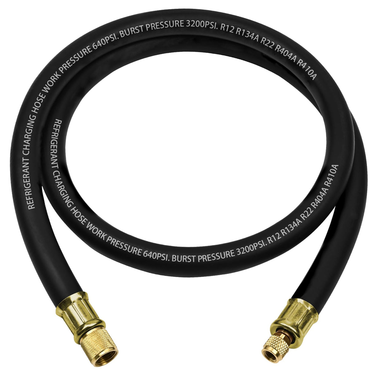 GELRIUNY halfinch hvac vacuum hose with 6 ft length and robust connector nuts