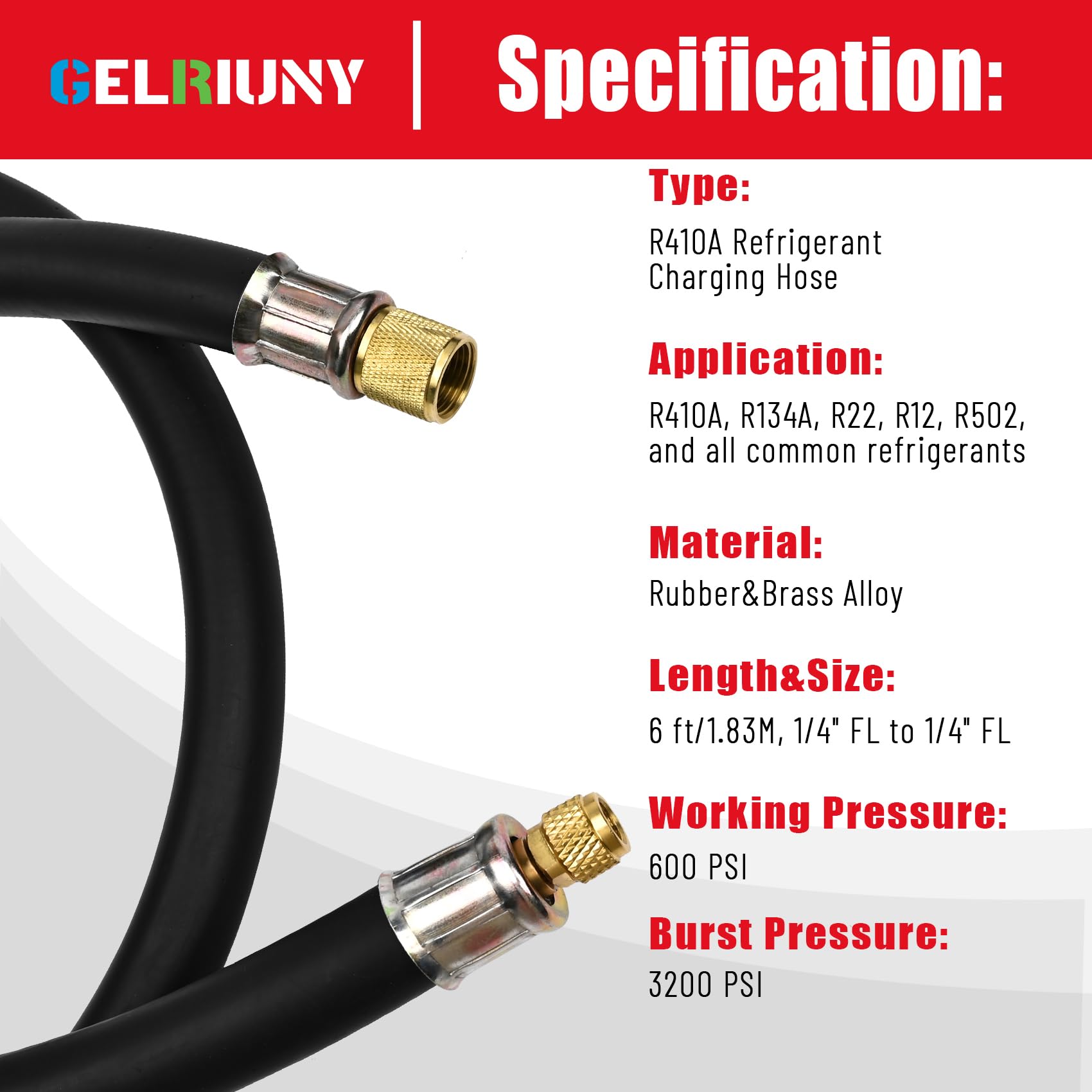 GELRIUNY halfinch-to-quarterinch flare fittings support versatile connections
