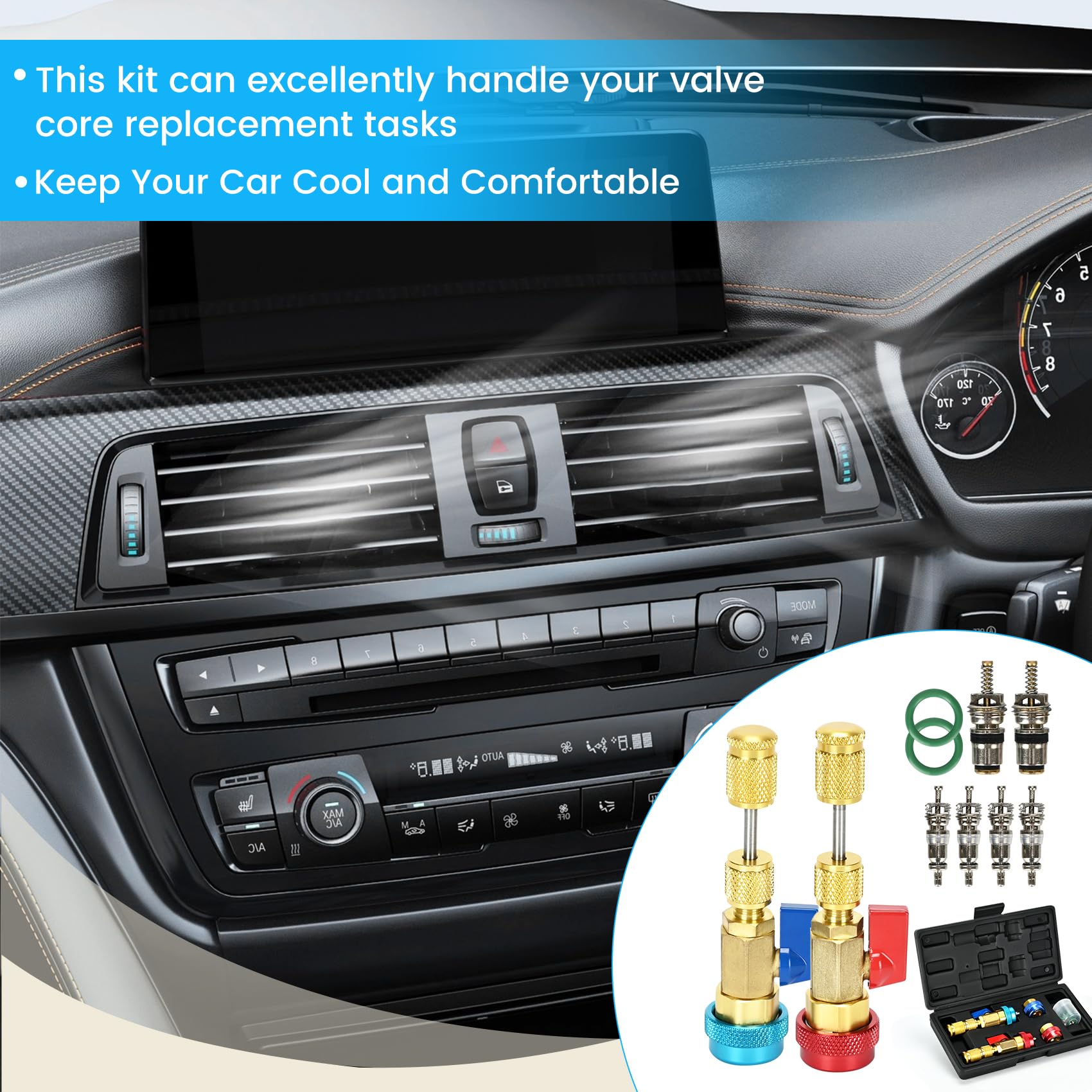 GELRIUNY complete kit ideal for automotive and home AC systems