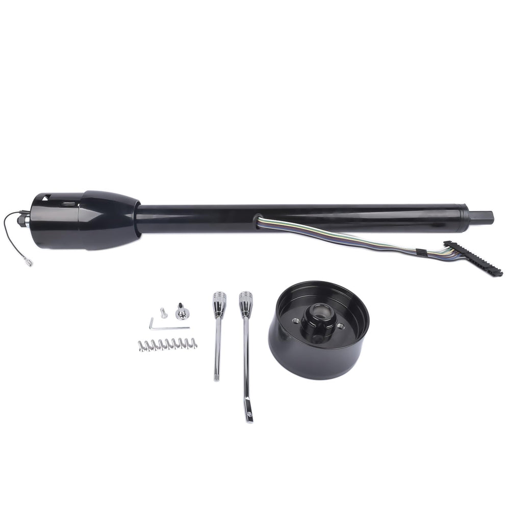 GELUOXI black stainless steel finish on steering column