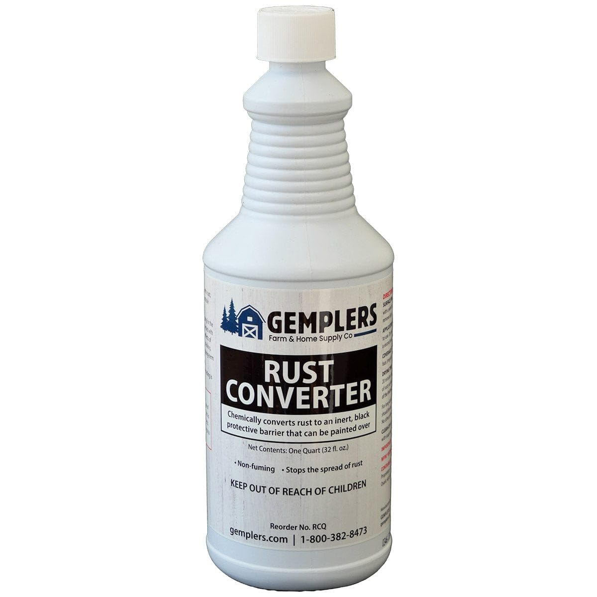 Gempler's Rust Converter bottle ready for metal projects and rust treatment.