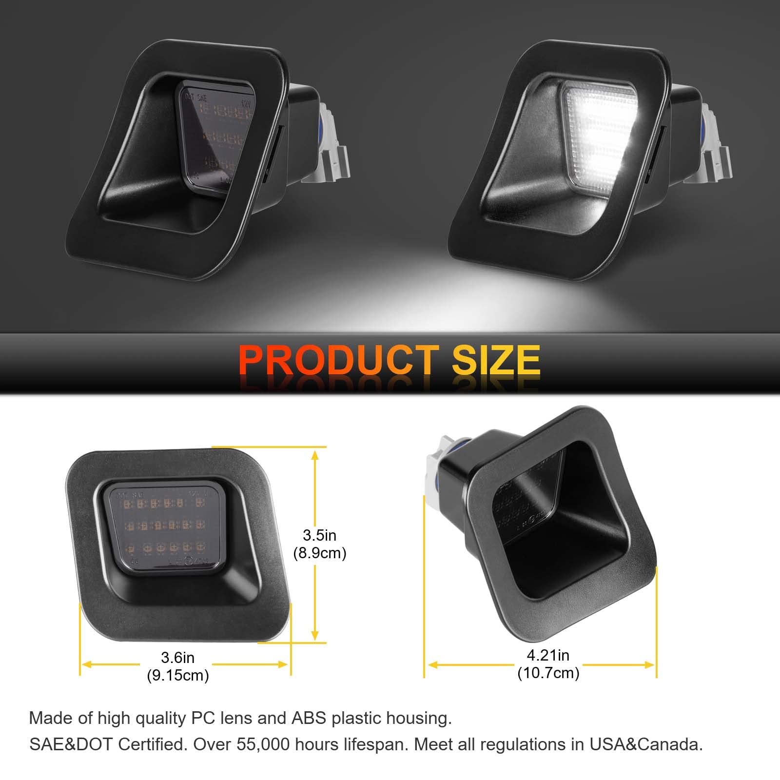 Gempro 18 SMD LEDs delivering efficient, high-visibility 6000K light
