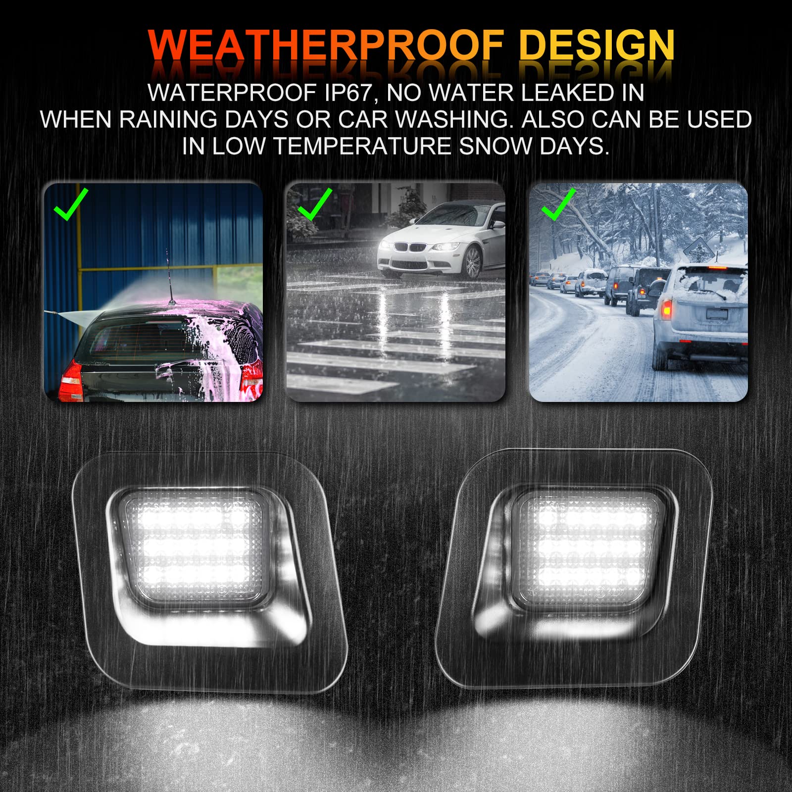 Gempro ABS housing and PC lens for durable plate lighting
