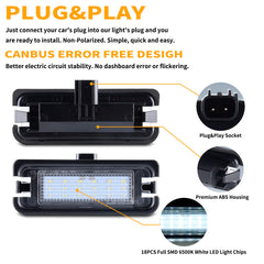 Gempro rear license light with ABS housing and PC lens for durability