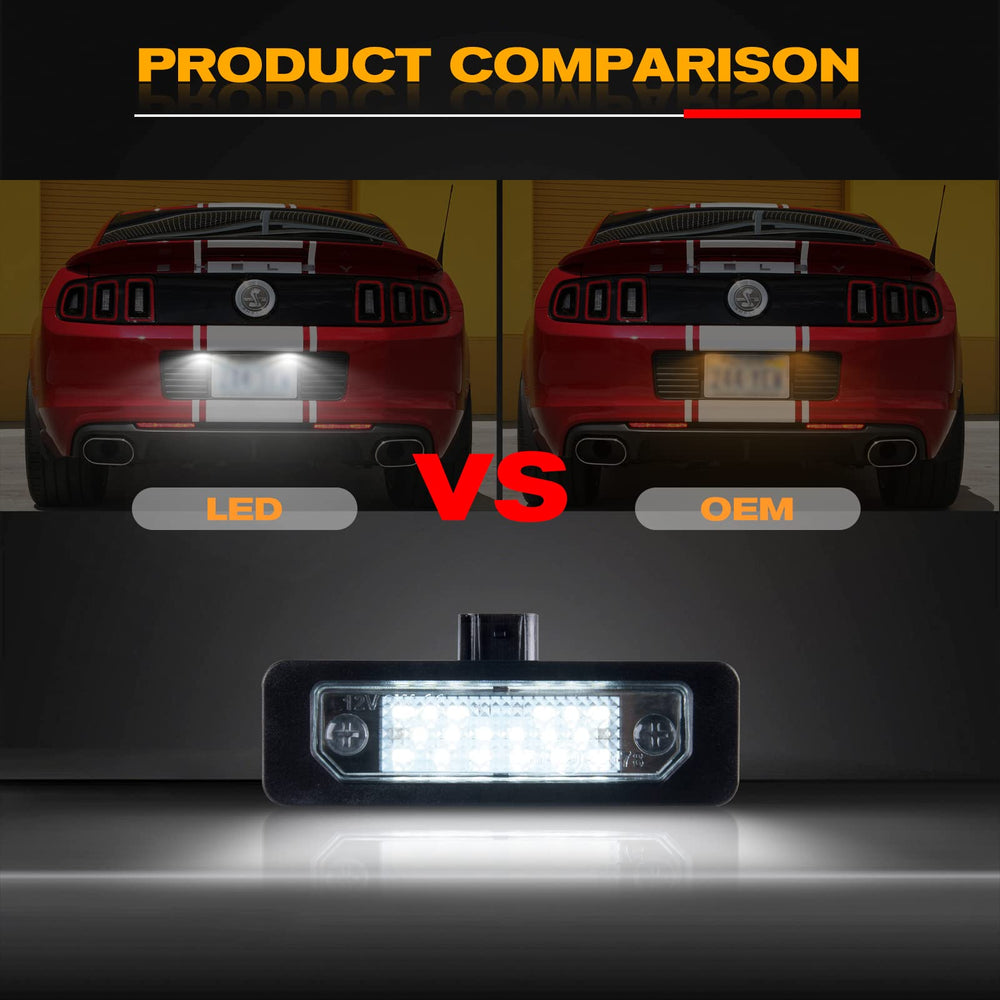 Gempro LED license plate light for Ford Focus rear installs quickly and cleanly.