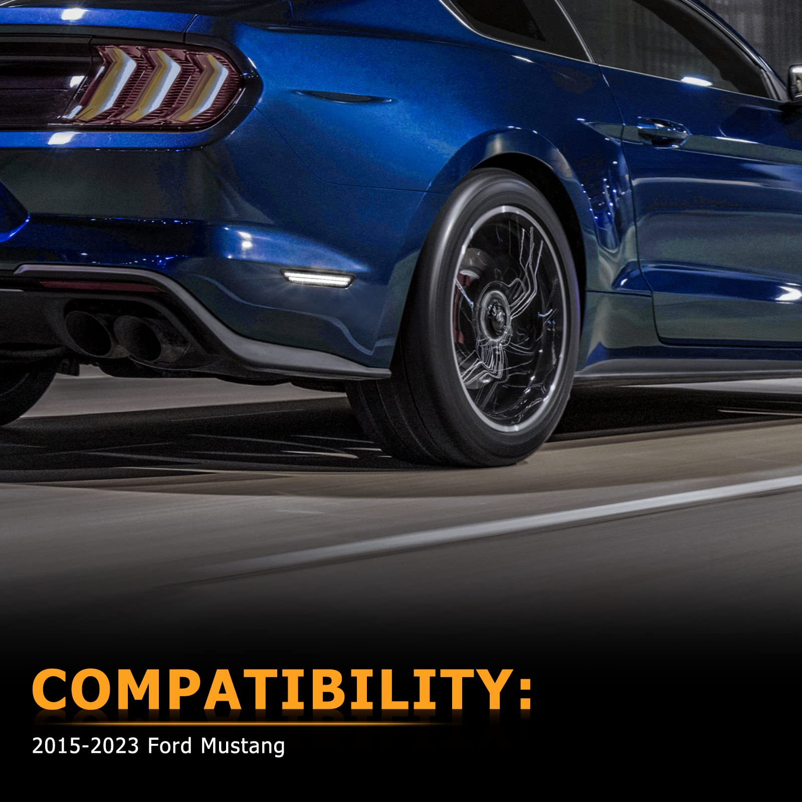 Gempro Mustang marker lights help improve visibility in low light conditions