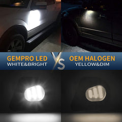 GemPro 6000K diamond white output boosts nighttime visibility