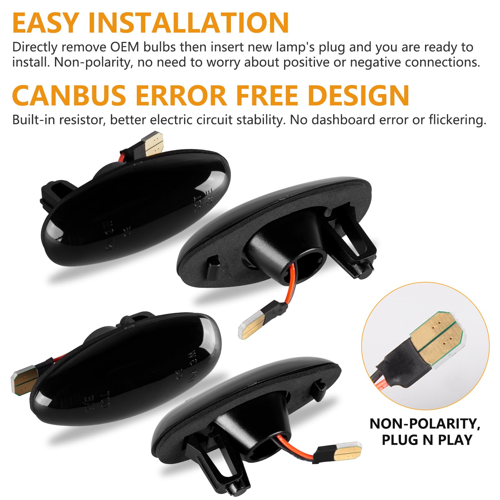 Gempro marker light plug-and-play design for quick, tool-free upgrade.